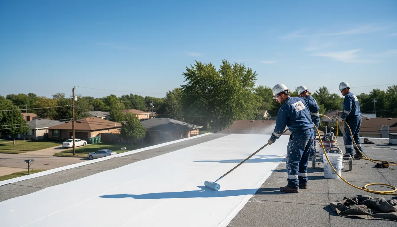 Commercial roof coating in Bancroft, ID near me